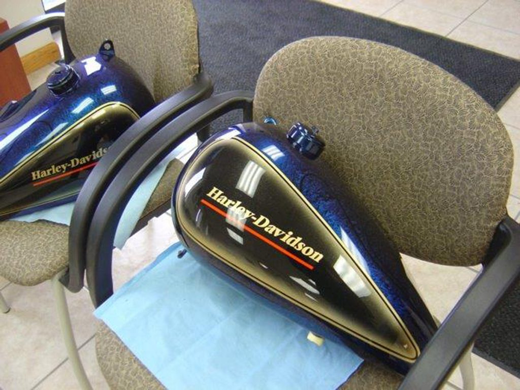 Custom motorcycle gas covers for Harley Davidson